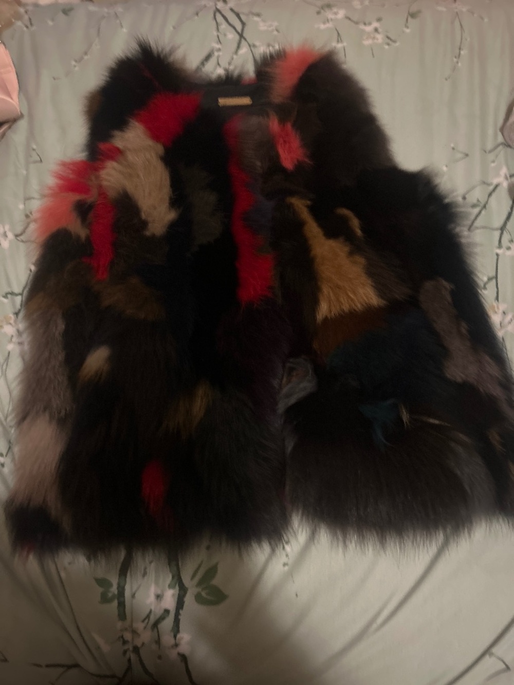 Women real rabbit fur vest
